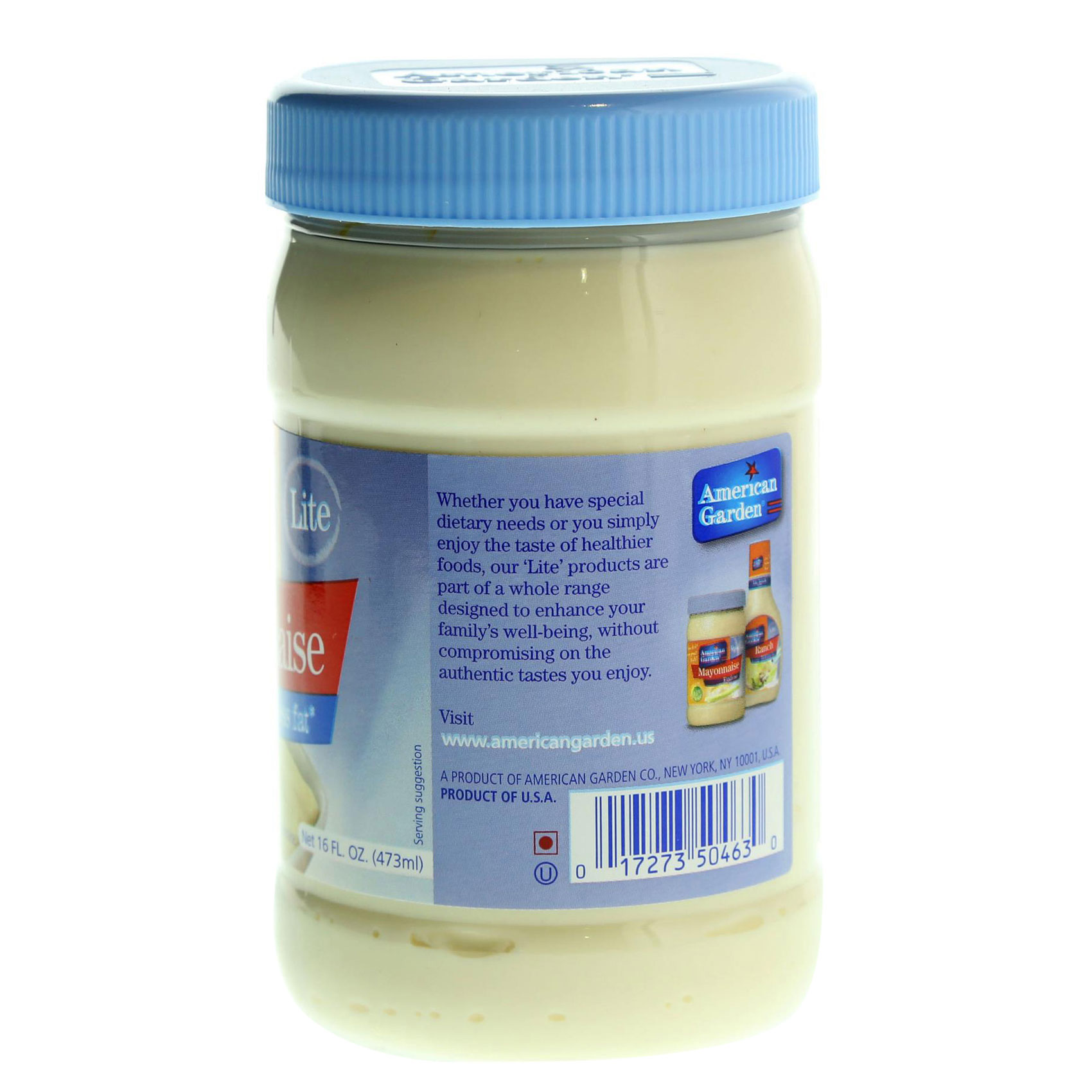 American Garden Lite Mayonnaise 454 Gram