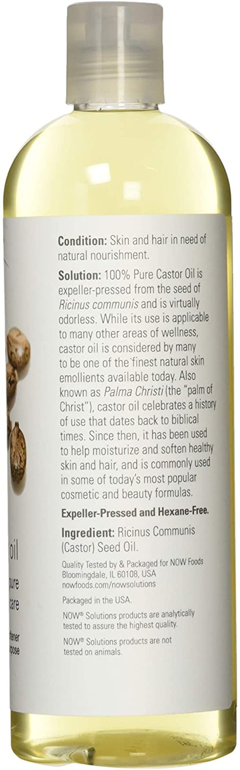Now Solutions Castor Oil 16 Oz 100% Pure