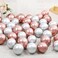 Party Time 50-Pieces 12" Rose Gold and SIlver Chrome Balloons, Shiny Metallic Balloons, High-Quality Latex Balloons Set For Wedding D&eacute;cor, Bridal Shower, Birthday Party Decorations - Party Supplies