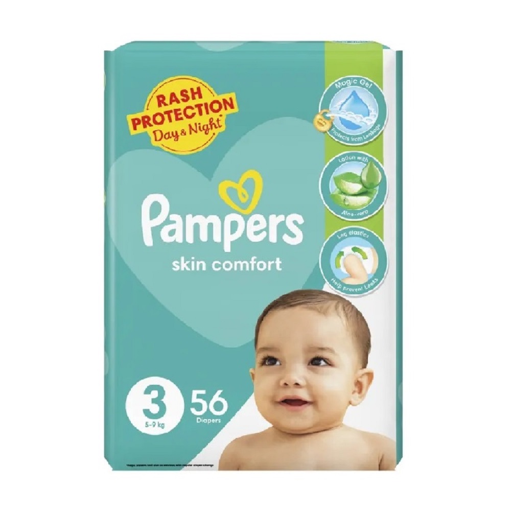 Pampers Skin Comfort Size 3 (5 - 9 kg) 56 pcs