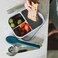 Eazy Kids Cutlery Set - Stainless Steel Spoon, Fork &amp; Knife with Silicone Case (Blue)