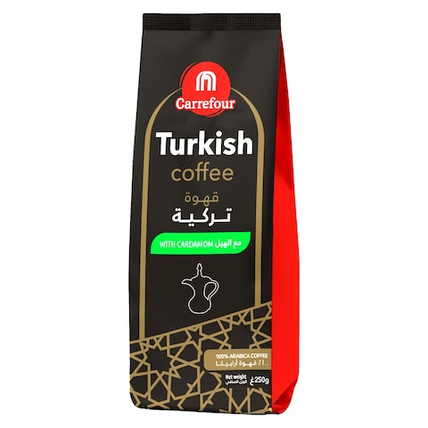 Buy Carrefour Turkish Cardamon Coffee 250g in Saudi Arabia