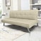 In House Sandi 2 In 1 Sofabed Velvet Upholstered - Light Beige