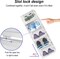 6 Pack Plastic Stackable Shoe Box Foldable Display Box Container(white)