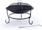 PAN Home Round Metal Fire Pit 60x60x44cm - Black