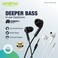 oraimo Conch 2 Stylish Deeper Bass In-ear Earphone black