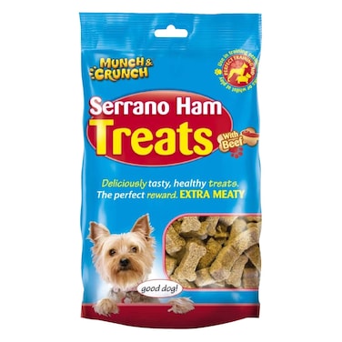 Munch &amp; Crunch Beef Treats Serrano Ham 200g