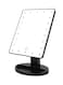 Generic LED Touch Screen 22 Light Makeup Mirror Table Black 18.5 X 25cm