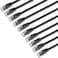 10-Pack Cat6 Ethernet Cable (Cat6 Cable, Cat 6 Cable) in Black 1 Foot 0.3M (BLACK)