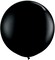 JMD Ballons &amp; Accessories - 1Pc 36&quot; Huge Round Metallic Balloons Wedding Baby Shower Decoration Giant Latex Balloons Birthday Party Kids Toy (Black)