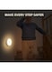 Generic 3 Pieces Sensor LED Night Light USB Charging Human Body Induction Night Lights, Anywhere Wall Light Step Light Stair Light For Bedroom, Cabinet, Kitchen, Entrance