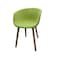 Jilphar Fabric Dining Chair with Wooden Legs JP1330C, Green