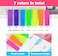 175 Pcs Rectangle Page Markers, Post-It Sticky Notes Tab, Writeable Labels for Page Marking, Flag Book Markers Index Tab for Home School Office Supplies (7 colors)