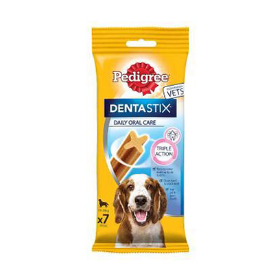 Pedigree Dog Denta Stix Daily Dental Chews Medium Dog 7 Pieces 180Gr