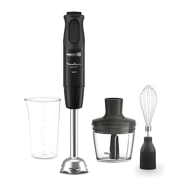 Moulinex Optichef Hand Blender with Attachments - 800 ml Beaker - 1000 Watt - Black - DD6552EG