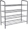 Royalford 4 Tier Shoes Rack, Multi, RF9982, Royalford 4 Tier Metal Shoe Rack - Portable Light Weight Shoe Storage Organizer Unit Entryway Shelf Stackable Cabinet