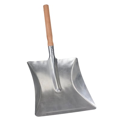 Koopman Short Handle Zinc Plated Shovel 43cm Silver