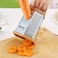 Doreen Six-Sided Multifunctional Vegetable Veggie Chopper - Fruit &amp; Vegetable Peeler Shredder Slicer Cutter for Potato Carrot (Silver)(GC1253A)