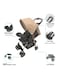 Moon Bezik One Fold Stroller, Biege