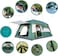 Toby&rsquo;s New 8-12 person double layer outdoor camping tent two bedrooms and a living room family cabin (Green)