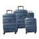 Track Universal 4Pcs Hard Trolley Luggage Set Grey