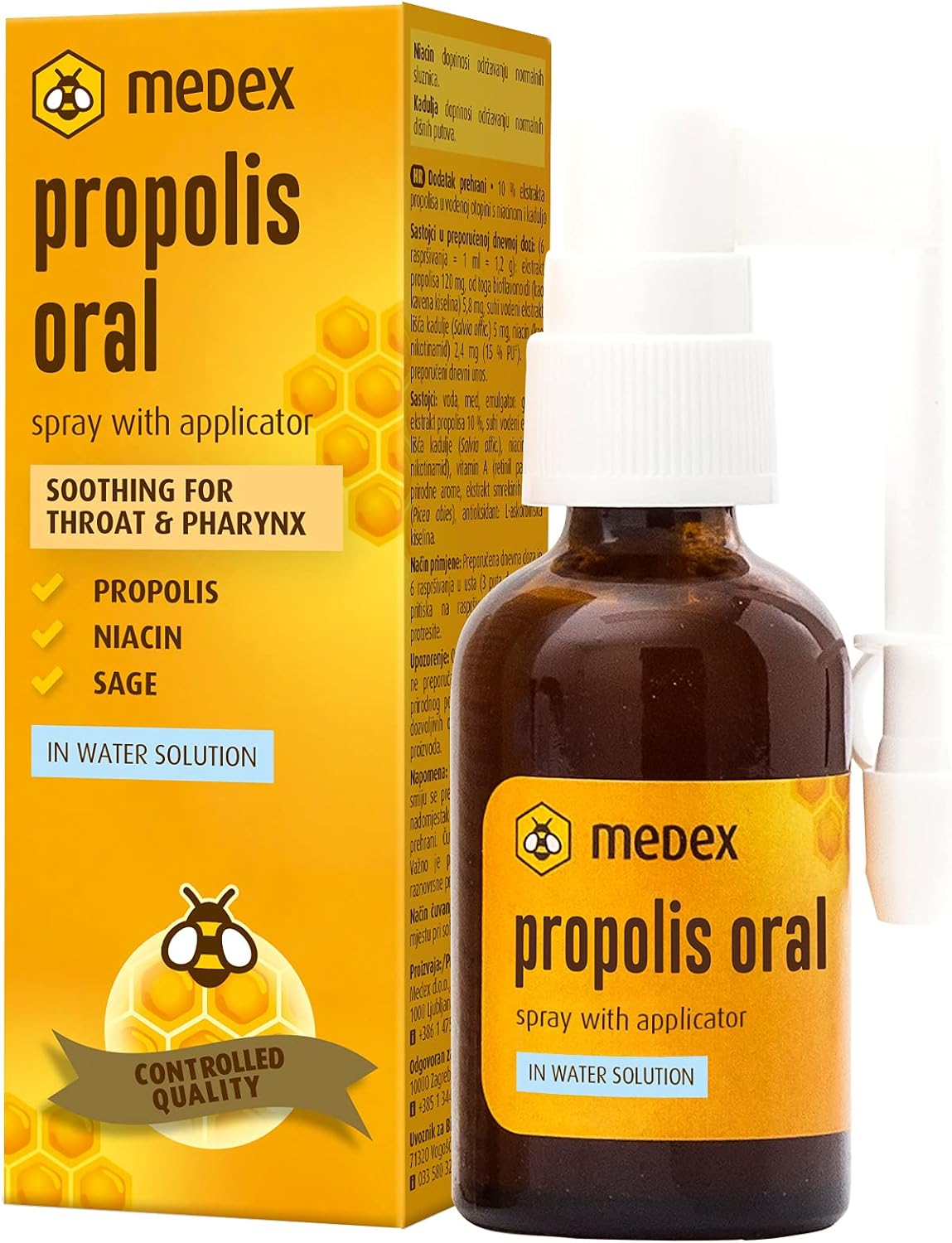 Nutraxin Biota Vitals, Bee Propolis Throat Spray, Naturally Soothing, 30ml (1 Fl Oz)