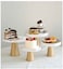 1CHASE&reg; White Marble Cake Stand - Vanity Trinket Stand, Decorative Stand for Bedroom, Bathroom, Jewellery Tray Stand