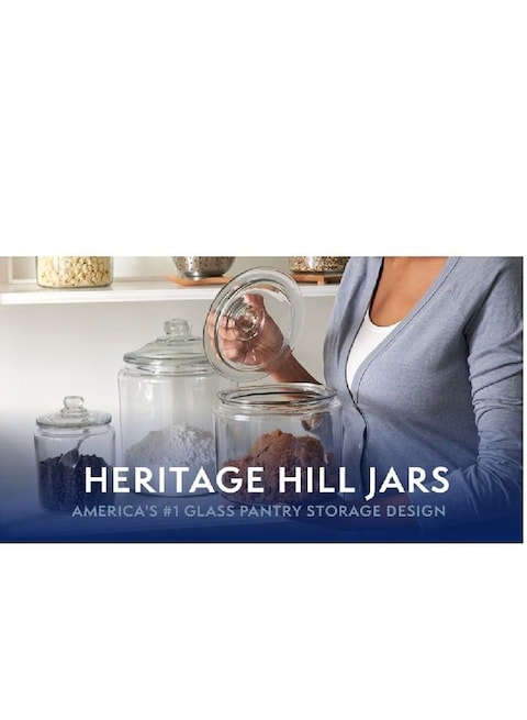 Anchor Hocking 1 Gallon Heritage Hill Jar With Glass Lid