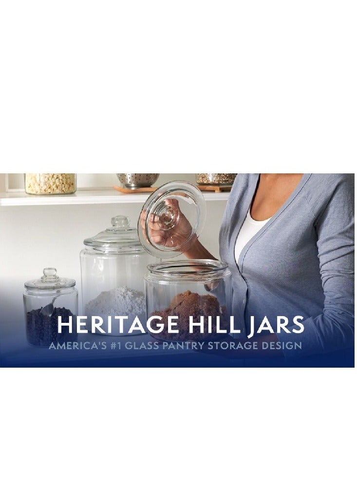 Anchor Hocking 1 Gallon Heritage Hill Jar With Glass Lid