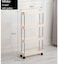 Generic Meetion Tier Kitchen Rack Utility Stand Storage Cart Shelf Removable Pantry Storage With Wheels