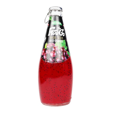 Mitra Free Go Basil Seed Juice with Red Grapes - 290ml
