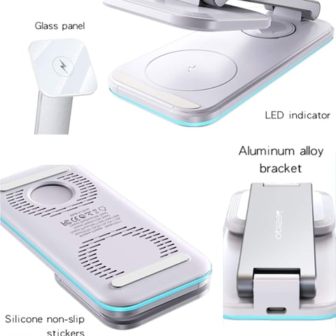Yesido DS17 3in1 Foldable Desktop Wireless Charger