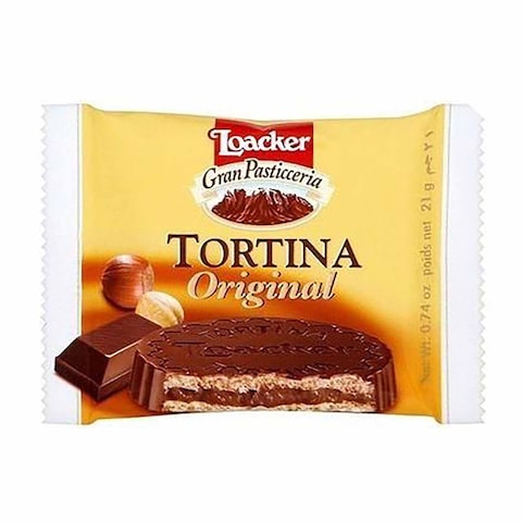 Loacker Tortina Wafer With Dark Chocolate - 21 Gram