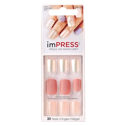 imPress Press-On Unexpected Artificial Nails - Multi Colour, 30 Piece