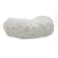 Grizzly Velor Round Plush White Dog Bed  Small - 50x 15cm