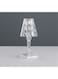 Generic مصباح مكتبي بتصميم إبداعي ألماسي من الزجاج أبيض