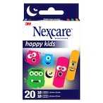 Buy Nexcare Happy Kids Bandages Plasters Monsters Assorted 20 PCS in UAE