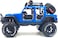 YALLABUYIT 1:24 Scale Diecast Vehicle - Jeep Off-Road Kings Jeep Wrangler Unlimited with Variable Colors (BLUE)