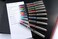 12-Piece Eye Fine Roller Pen 0.7mm Tip Orange Ink