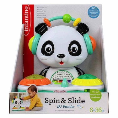 Infantino DJ Panda Spin And Slide Musical Toy 6+ Months