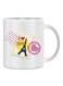 Giftex Paris Post Mark Design Stamp Theme Mug White/Blue/Pink 11Ounce