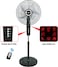 Flexy 18 Inches 5 Leaf Adjustable Height 3 Speed Stand Fan With Remote And Timer