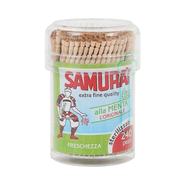 ساموراي سيسما أعواد خشبيه للأسنان بالنعناع 240حبه