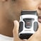 Geepas GSR110N 2-In-1 Men's Shaver With Nose Trimmer - Mini Travel Rechargeable Precision Foil Shaver With Precision Sideburns Trimmer - Portable Waterproof Shaver-Nostril Nasal Hair Painless Clipper
