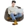 In House Kempes Fur Bean Bag Chair - Large - Brown