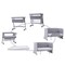 Teknum All In One, 0-4 Years Bedside Crib Cot &amp; Sofa Expansion Pack - Grey
