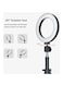 East Lady LED Ring Stepless Photography Light Black/White