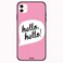 Theodor - Apple iPhone 12 6.1 inch Case Hello Hello Flexible Silicone Cover
