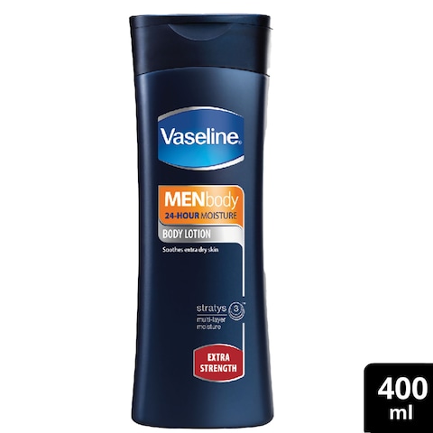 Vaseline Men Body Lotion Extra Strength 400ml