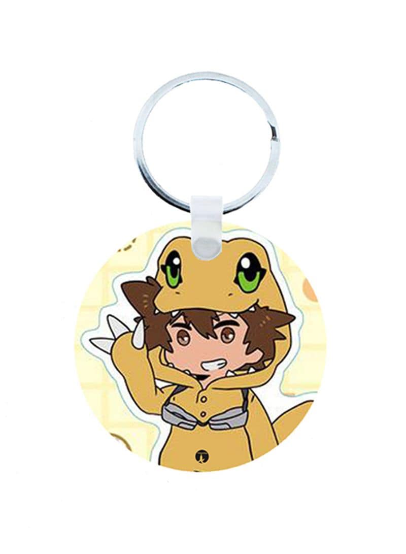 Buy Digimon Anime Wooden Keychain Online | Carrefour UAE